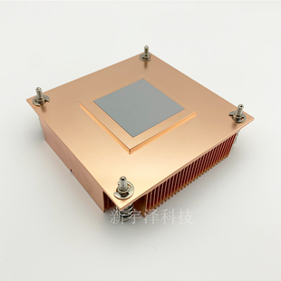 2011 静音薄款 115X 1U服务器cpu散热器纯铜片被动铲齿 1200 全新