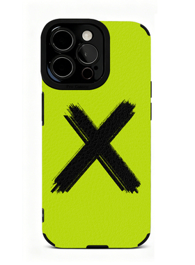 个性绿色X符号简约适用苹果17 16 15 14 13 12 11手机壳华为mate70 60 50 40 30创意pura80全包nova14荣耀400