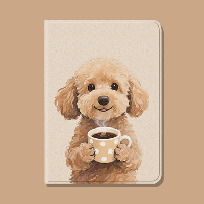 可爱泰迪狗狗ipad保护套2025带笔槽款10.2平板air5壳mini6全包防摔12.9寸10.5适用苹果ipadpro11寸保护壳萌宠