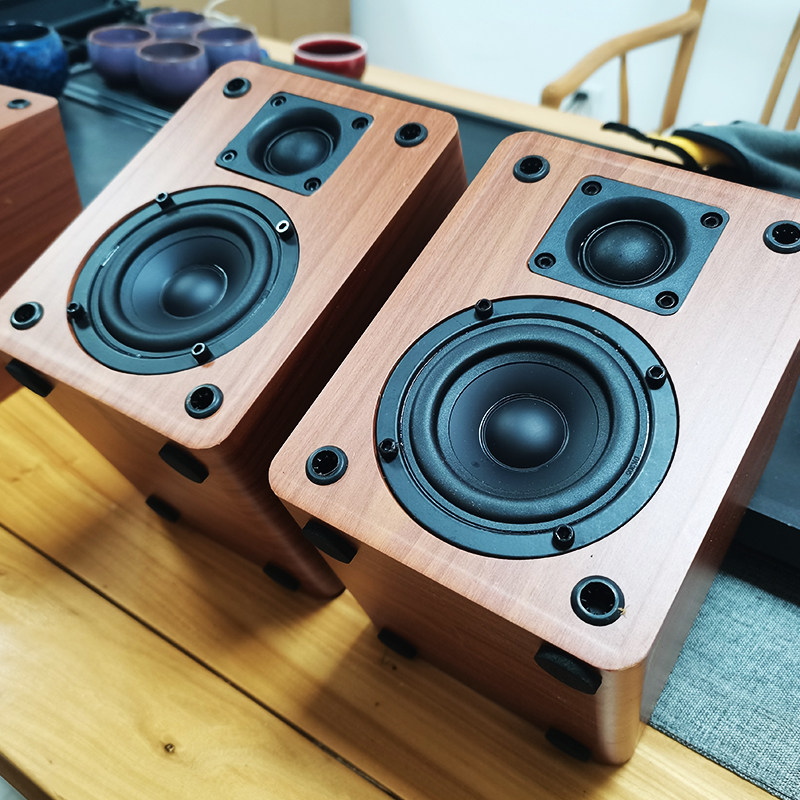 清仓原装2.0hifi进口音响真高音环绕功放专用低音炮书架无源音箱