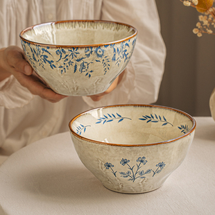 悠瓷 高颜值7英寸汤碗面条拌面拉面碗 日式 复古面碗家用2025新款