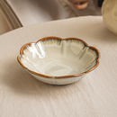 悠瓷 高颜值花朵造型陶瓷水果盘复古6英寸菜盘创意点心凉菜碗碟子