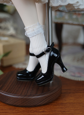 BJD嘀嗒家四分dfh高跟脚魔岛学院高跟脚高跟鞋四分娃鞋 现货