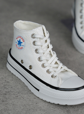 BJD娃鞋 ID75叔白色红色蓝色卡其色灰色板鞋娃鞋 现货