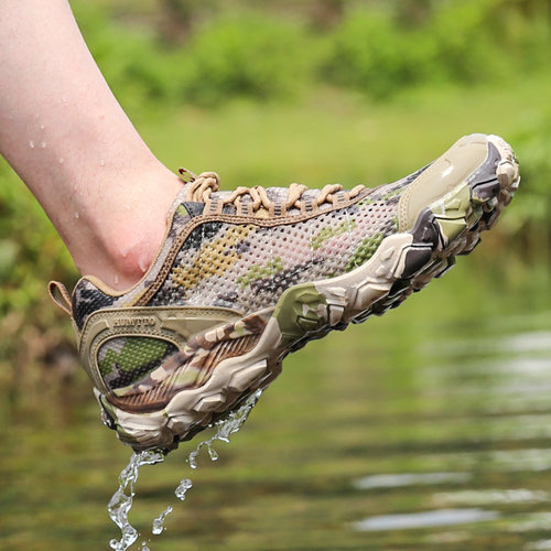 悍途户外登山鞋男夏季透气防滑耐磨官网行山鞋爬山迷彩徒步鞋女士 - 封面