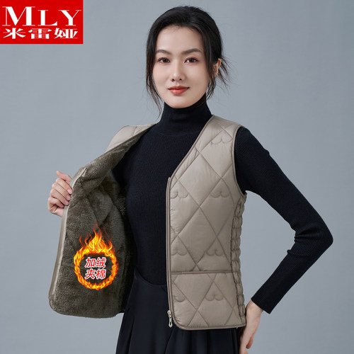 秋冬爆款新款羽绒棉加绒马甲