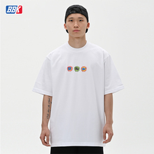 BBK 宽松T恤街舞滑板BBOY 重磅小领口短袖HIPHOP潮流运动涂鸦