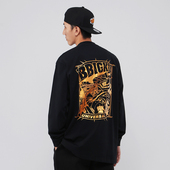 街舞 popping 宽松t恤 bboy 嘻哈长袖 hiphop 涂鸦 滑板运动