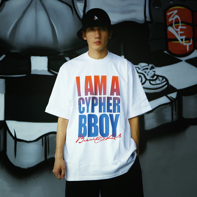 涂鸦宽松嘻哈重磅短袖潮流t恤