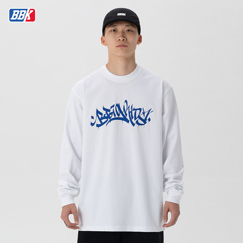 BBK长袖嘻哈重磅小领口