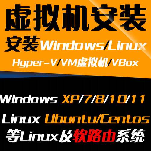 虚拟机在线安装 Hyper-v Vbox VM 与操作系统安装