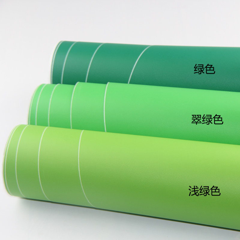 哑光翠绿色刻字手工装修背胶贴纸