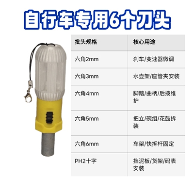 钥匙扣H6便携骑行装备快速调节棘轮螺丝刀适配佳能戴尔Cannondale