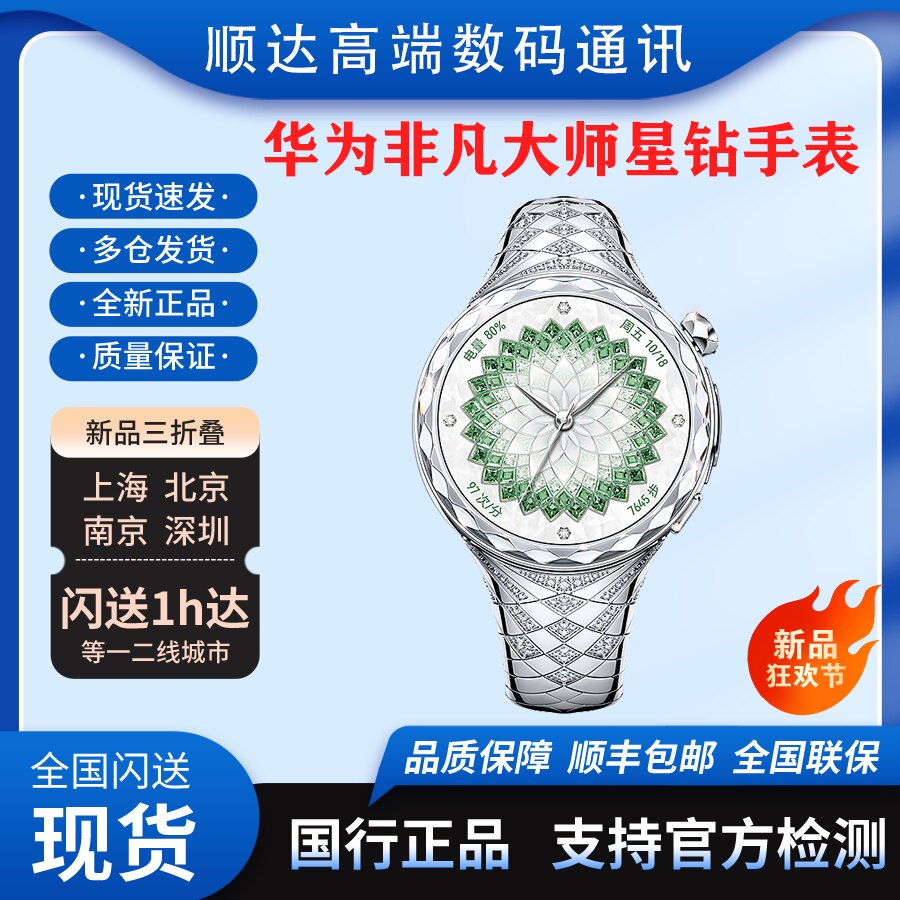新款华为非凡大师WATCH ULTIMATE DESIGN星钻绽放款手表原装正品 - 实物图