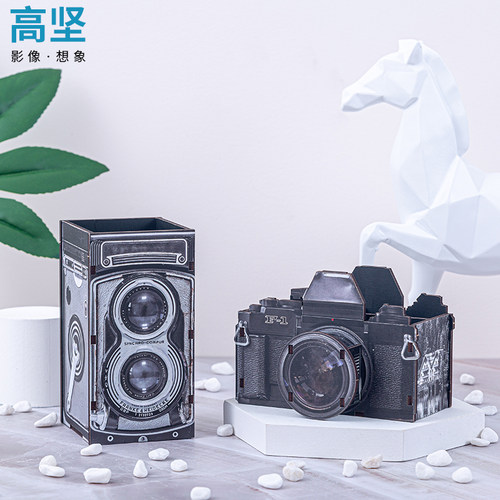 3D立体笔筒益智玩具送礼收纳diy手工摄影模型摆设文具笔筒