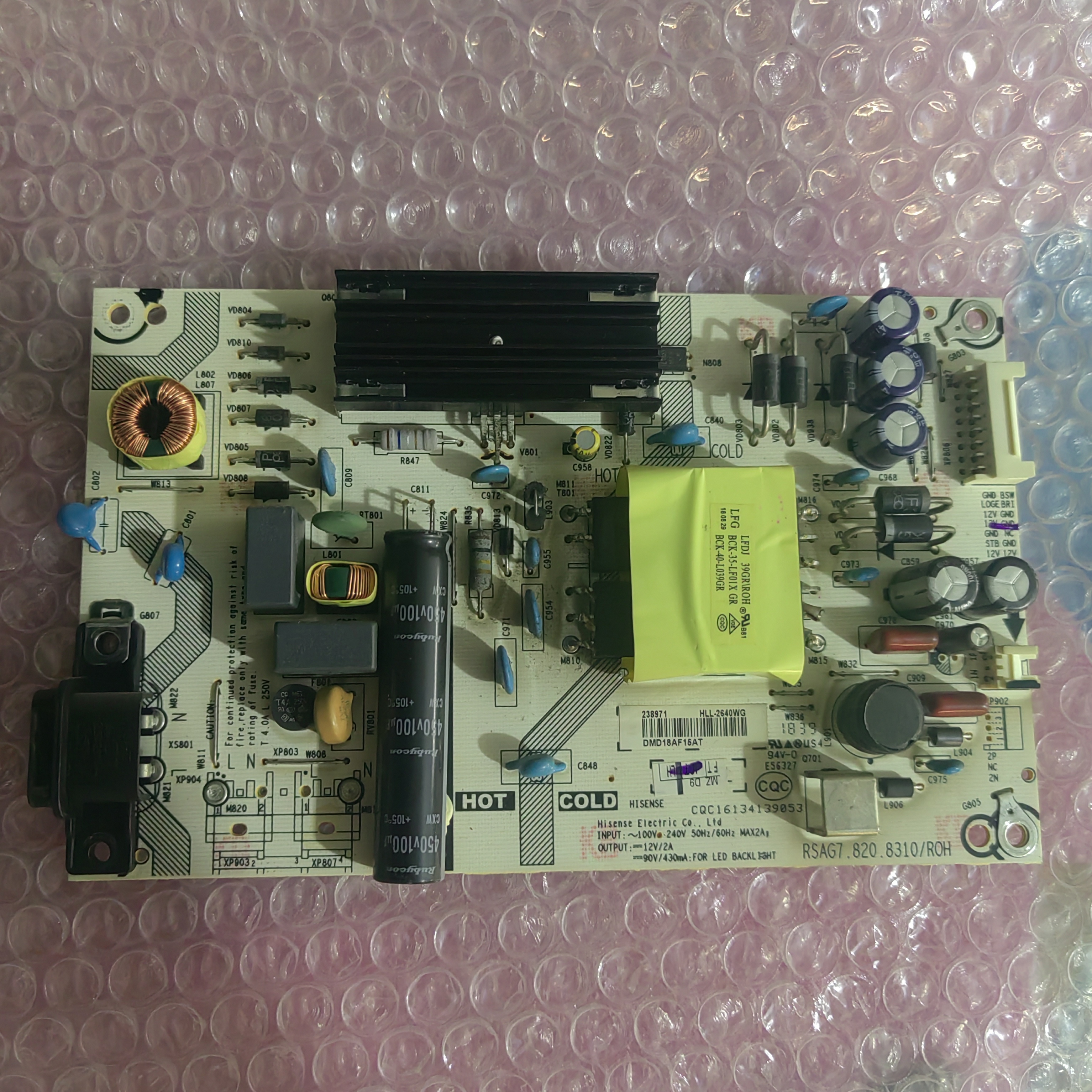 原装海信H43E3A HZ43A55  HZ43A51电源板RSAG7.820.8310/ROH