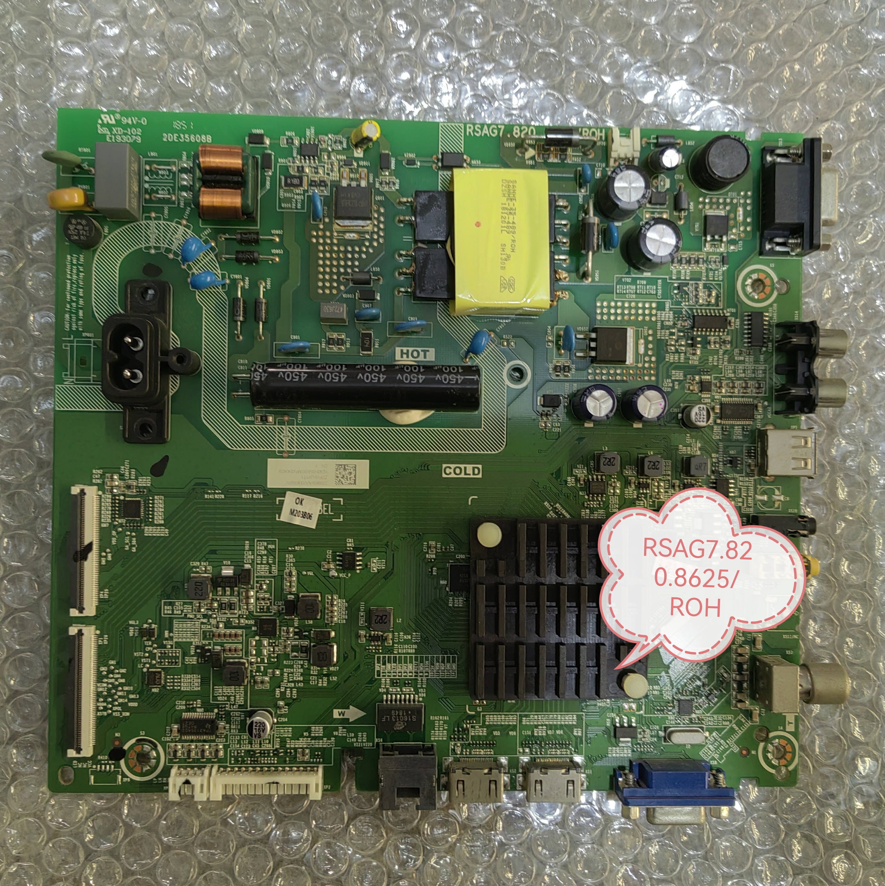 原装海信HZ43H35A(BOM1)240423/239969主板RSAG7.820.8625/ROH