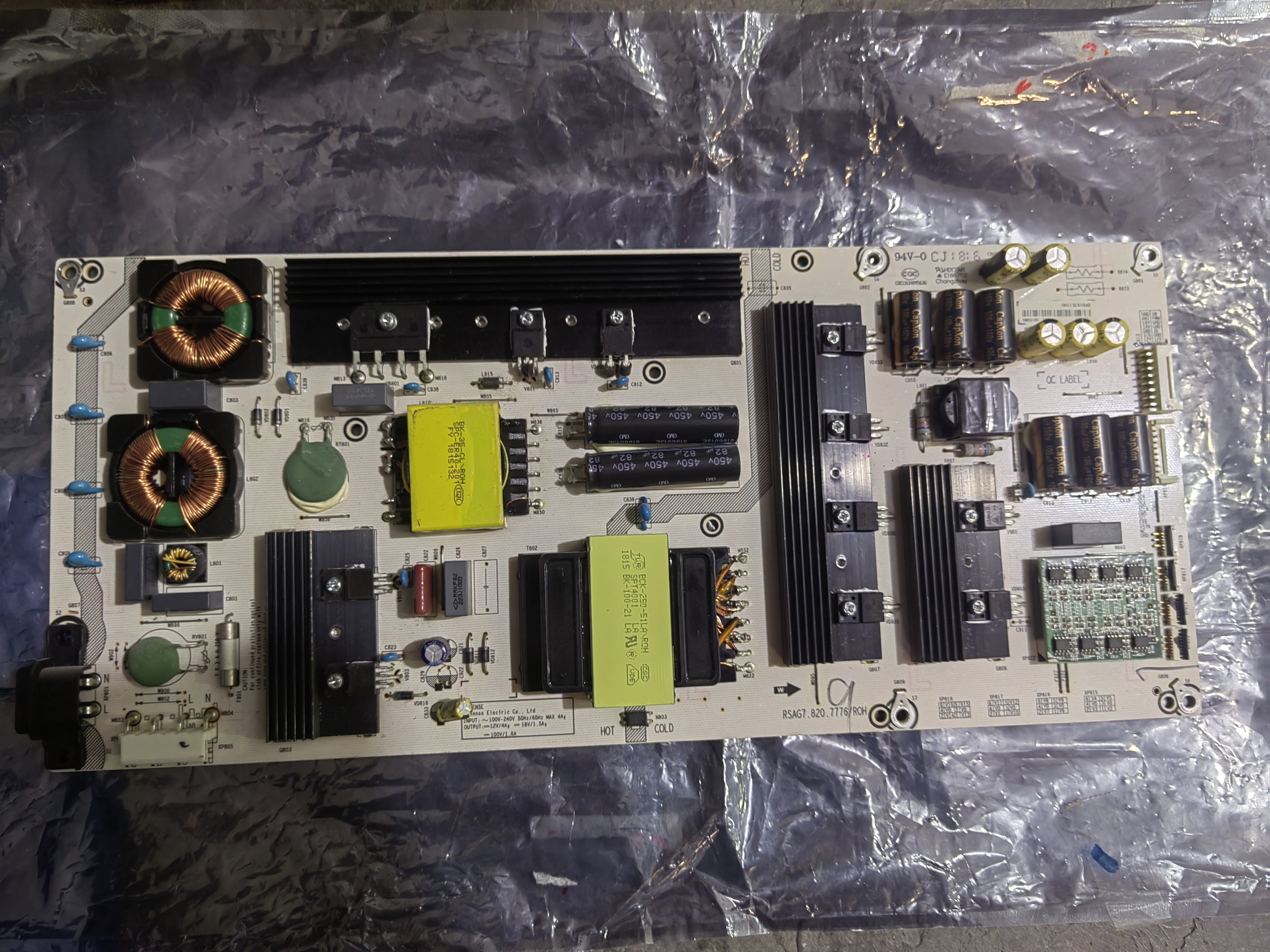 原装海信LED65NU7700U电源板RSAG7.820.7776测试发90天质保