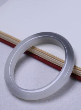 和田玉贵妃平安镯天然珠宝手镯