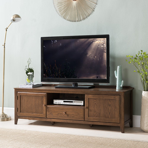 治木工坊美式简约全实木电视柜