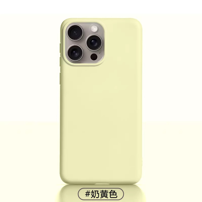 适用苹果17promax液态硅胶大孔16Promax软壳15Pro防摔14Pro肤感13软糯12高级感植绒小众多巴胺网红款超薄男