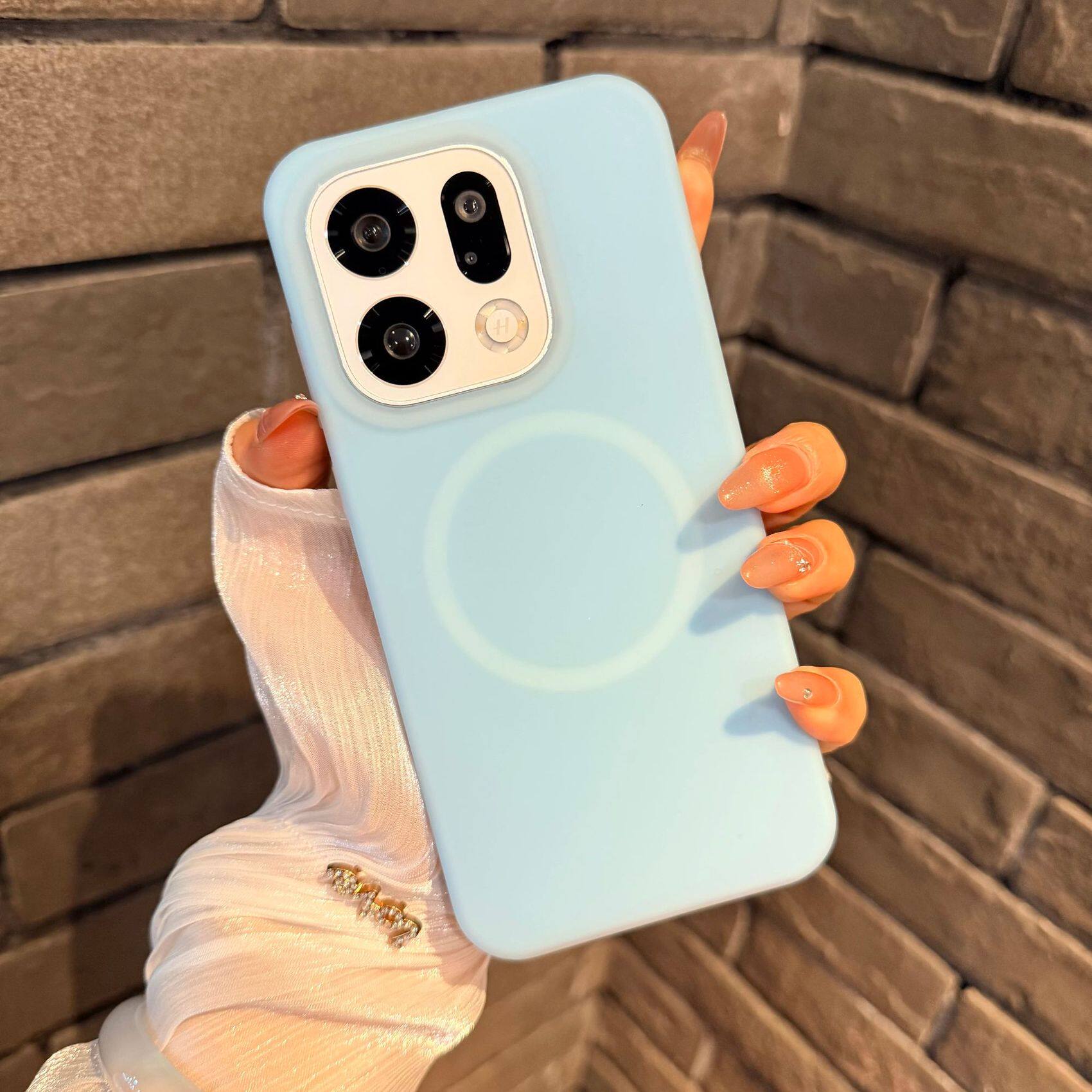 适用OPPORENO16pro果冻液态硅胶15PRO磁吸14PRO手机壳13PRO防摔软糯肤感耐脏橡皮檫手感高级感亲肤新款植绒