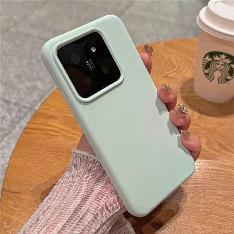适用小米15手机壳xiaomi17ProMax液态硅胶保护套防摔软壳15SPRO软糯14Pro植绒13pro小众多巴胺超薄时尚网红款