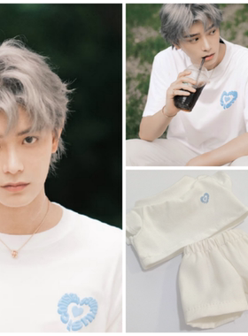 20cm30cm丁禹兮棉花娃娃娃衣T恤短袖纯色娃衣棉花娃娃娃衣服