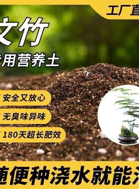 文竹专用土营养土盆栽酸性透气有机土肥料绿植种植土家用种花土壤