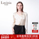 女25春新款 Lavinia法式 气质v领衬衫 手工捏花点缀设计上衣Q51C105