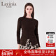 新款 Lavinia简约气质通勤圆领开叉设计感针织衫 女春季 I45Z102