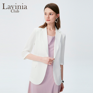 凉感西服上衣 Lavinia气质修身 职业通勤西装 外套女春秋季 薄款