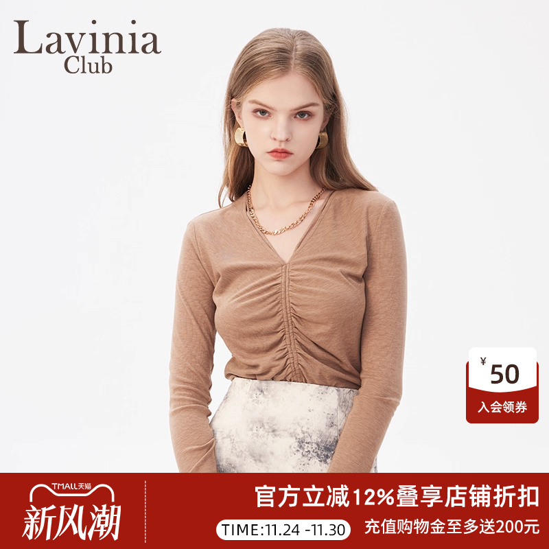 (LaviniaClub圆领修身针织衫