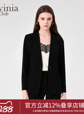 极简气质黑色西装短外套女通勤显瘦高级感西服春新款B45W06S