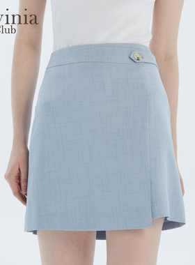 Lavinia Club/拉维妮娅夏季新款OL职场通勤风A字高腰短款半身裙女