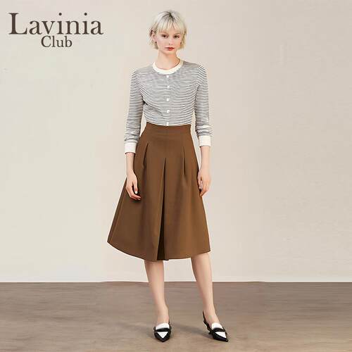 Lavinia春羊毛混纺条纹针织开衫
