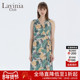 夏威夷风格 Lavinia Club拉维妮娅新品 印花v领高腰连衣裙R13L28