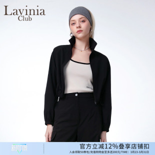 Lavinia25春新款 百搭立领防晒上衣 轻户外休闲夹克外套女宽松短款