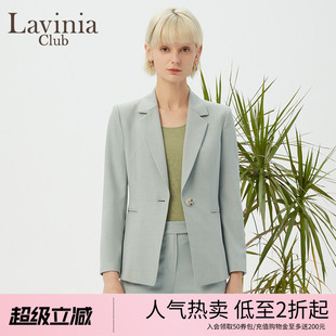 女春新款 极简西服外套上衣 通勤休闲职业气质西装 Lavinia法式