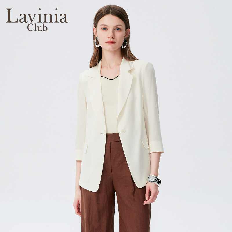 【醋纤系列】Lavinia 夏新款轻薄凉感简约时尚通勤休闲西装女
