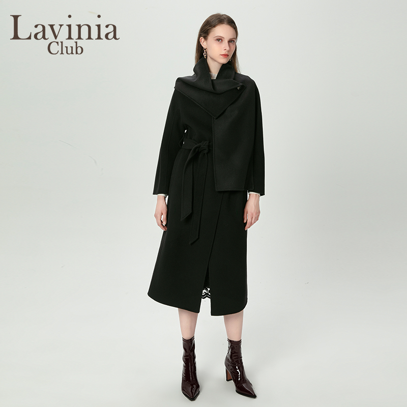 LaviniaClub通勤气质毛呢大衣