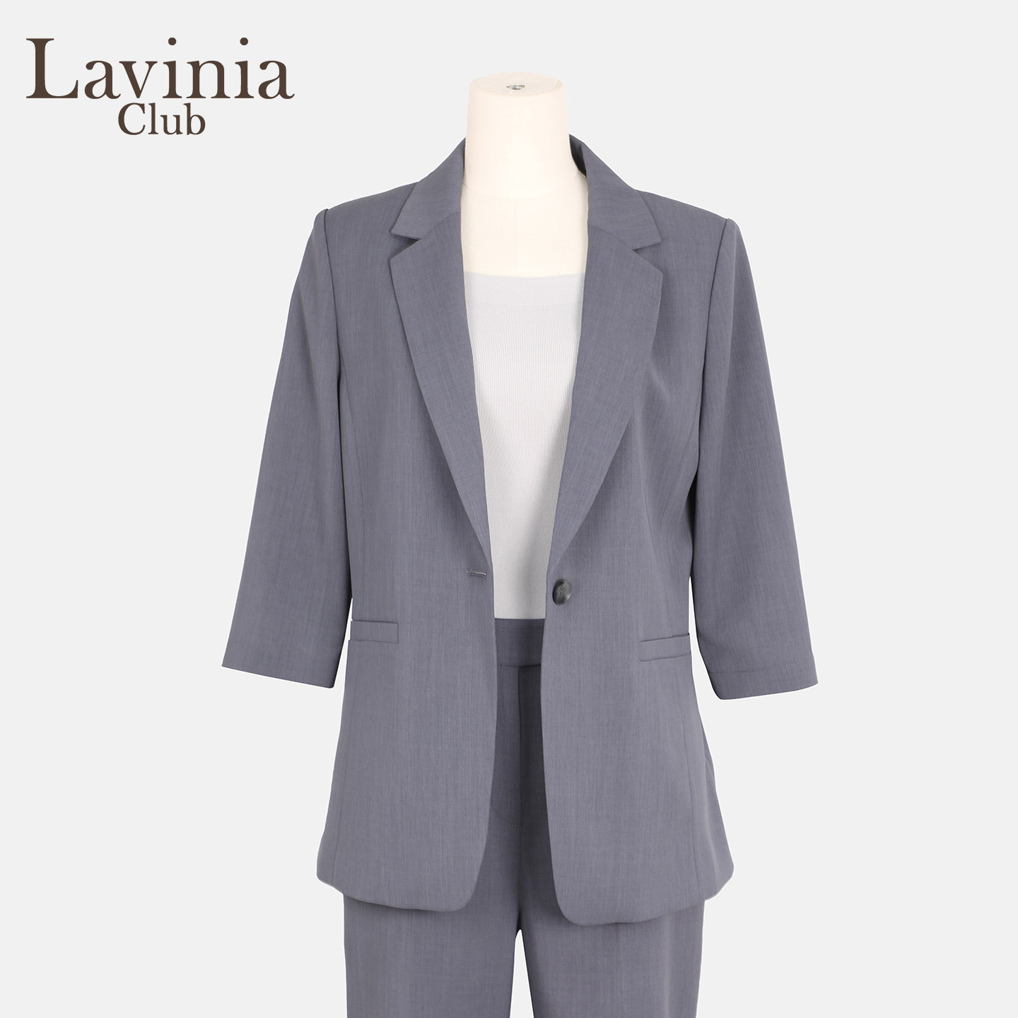 Lavinia 时尚大方极简西装外套女2025夏季新款平驳领通勤西服上衣