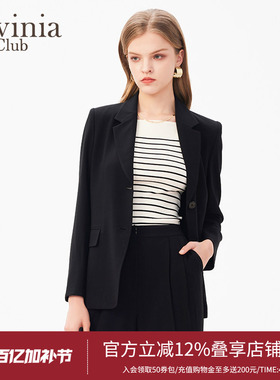 【商场同款】Lavinia拉维妮娅春秋款廓形西装小外套女B41W04P