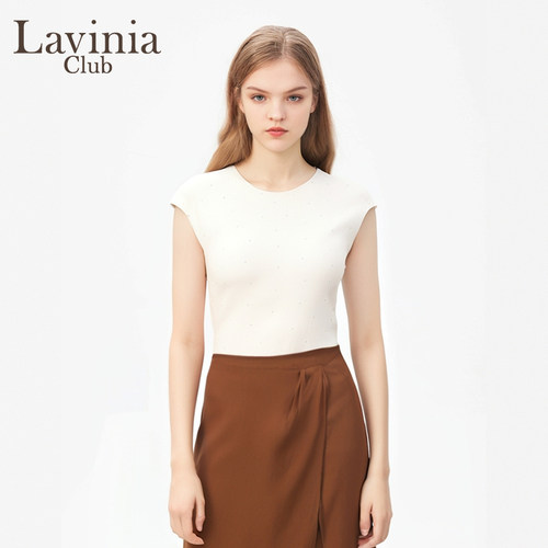Lavinia针织修身T恤女OL通勤