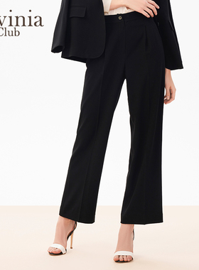 Lavinia Club/拉维妮娅春秋款通勤气质高腰直筒西装裤Q41K05P