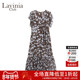 Lavinia2025夏新款 连衣裙女Y53L162 V领包袖 法式 通勤长裙气质修身