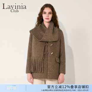 Lavinia双面呢大衣女2025冬季 轻奢高级羊驼毛呢外套A57D108P 新款