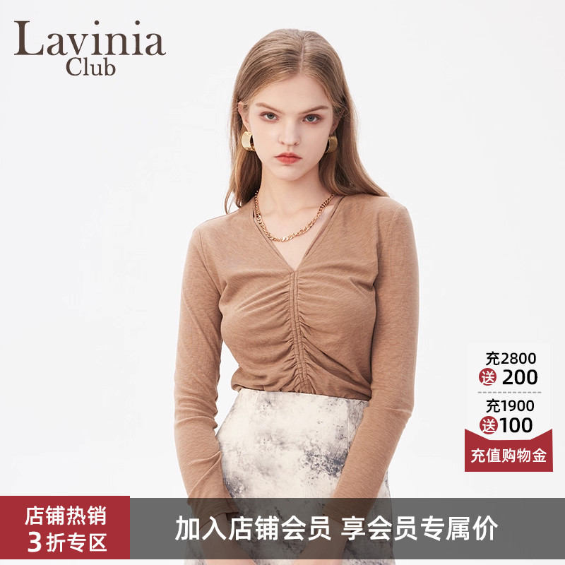 (LaviniaClub圆领修身针织衫