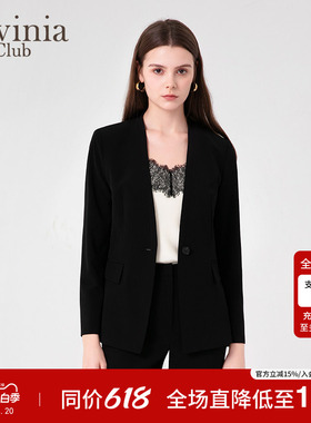 极简气质黑色西装短外套女通勤显瘦高级感西服春新款B45W06S