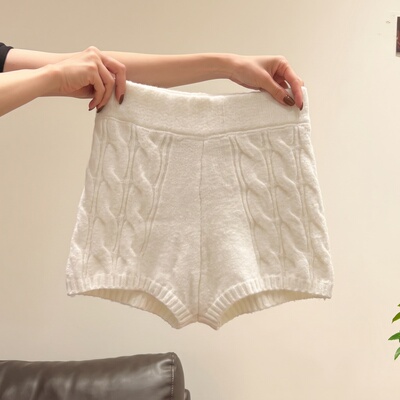 韩系温柔风短裤时尚百搭女士气质纯色淑女洋气不动声色的高级感